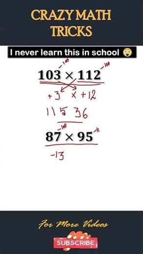 103×112 & 87×95 in Seconds 😱 | Base 100 Trick!