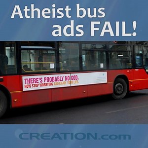 Atheist's bus advertisments backfire. https://creation.com/media-center ...for more videos from Creation Ministries International. | Creation Ministries International