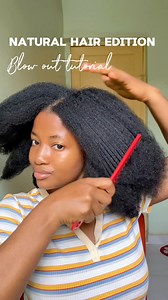 I used to do blow outs and be so exhausted by the time l'm done. This days I just section my hair into 6 parts, blow out each section by using the tension method and it so much easier and time efficient.For me, this is the best method so far #naturalhaircommunity #naturalhaircare #blowout #naturalhair | Rita Mimidoo