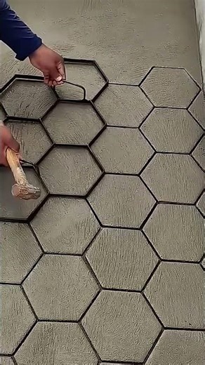 How to Make Patterns on Concrete Pavement | Smart Construction Technique