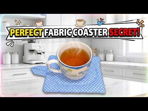 Sew Fabric Coasters | Quick, Beginner Friendly Step-by-Step Tutorial