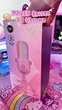 My voice now has lights 🌈 with the @Razer Seiren V3 Chroma Microphone 🎙️ The Gamers' Secret! 🎮