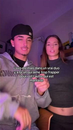 I'm sorry, but in a real duo, there's one who likes to hit too much for nothing, and the other wh...