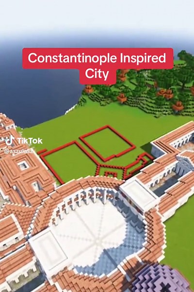 Timelapse of a Constantinople-Inspired City in Minecraft