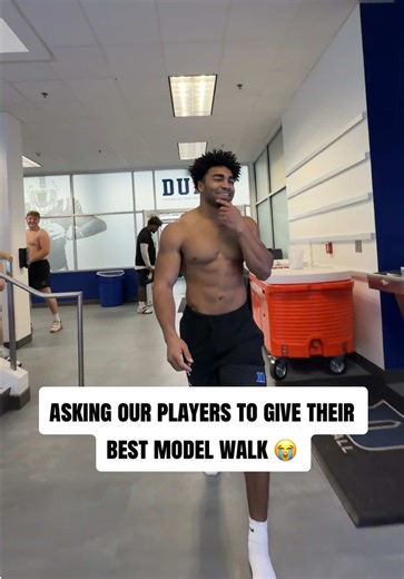 Model Walk Challenge with Duke Football Players