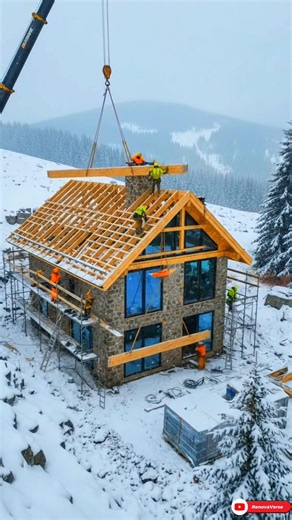 Building a Luxury Snow House from Scratch | Full Construction Timelapse