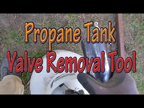 Propane tank valve removal tool
