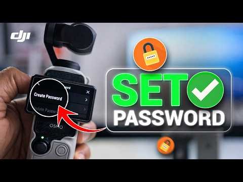 How to Set a Password on DJI Osmo Pocket 3/2/1 | Reset Osmo Pocket Password