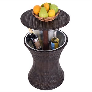 [Hot Item] Adjustable Outdoor Bar Ice Cooler Table Bucket for Party Deck Pool Patio