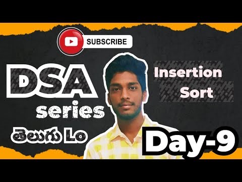 DSA Series in Telugu | Insertion Sort అంటే ఏమిటి? Java Example తో క్లియర్ గా! 💡 | DAY-9