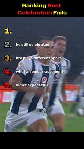 RANKING BEST Celebration Fails 🤣 #shorts