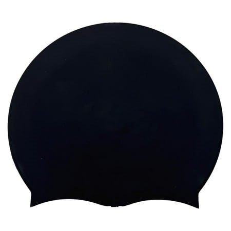 DYNWAVECA Silicone Swim Cap for Long and Short Hair Swimming Hat for Water Sports Black - Walmart.ca
