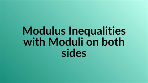 Modulus Inequalities with Moduli on both sides