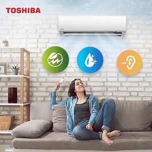 You can reduce your electricity bill with Toshiba Premium Eco Touch Series Air Conditioner as it is designed to achieve energy-saving up to 25% compared to the standard setting. Toshiba Premium Eco touch Series Air Conditioner also saves you the trouble of having to constantly clean your air cond because it comes with a self-cleaning technology. Toshiba Premium Eco Touch Series is definitely a "quiet operation" air cond. The extra air flows rapidly creating an extra cool environment yet without