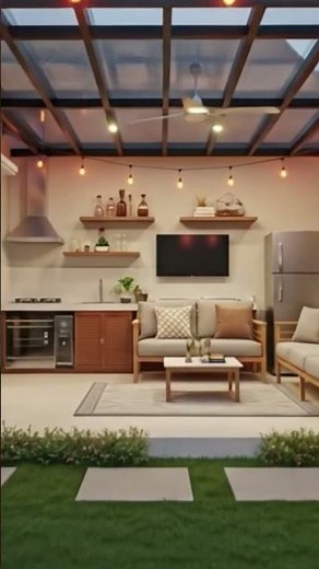 Inspirasi dapur minimalis terbuka sederhana #rumahunikminimalis #home #kitchen #outdoorkitchen