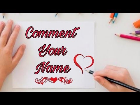 Subscribers Names Calligraphy Writing ✍️ ✨️ ❣️(Live streaming)