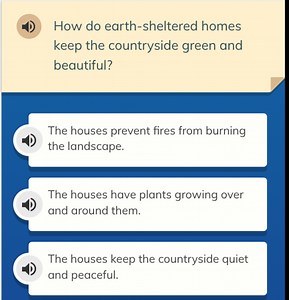 How do earth-sheltered homes keep the countryside green and beautiful?