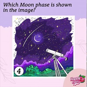 52K views · 5.2K reactions | Ah, the Moon✨ A symbol of magic and dreams! Which Moon phase is depicted in the original image? Chase the silvery moonlight in Happy Color to discover the right answer! Drop it below and stay tuned for vibrant rewards! #coloring #happycolor #paintbynumbers #colorbynumberapp | Happy Color - Color by Number | Facebook