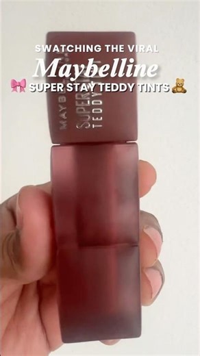 Swatching the viral Maybelline Super Stay Teddy Tint#reels #makeup #maybelline #fyp #foryou #shorts