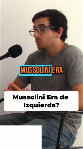 Mejor Ahora Que Te Veo on Instagram: "Mussolini de Izquierda? Episodio completo en youtube: MAQTV #267 Fascismo, Nazismo y Comunismo: Similitudes y Diferencias #Mussolini #Socialista #Italia #Guerra #Historia #Politica #Argentina #Cordoba #CordobaCapital #CordobaArgentina #Sie7e #MAQTV"