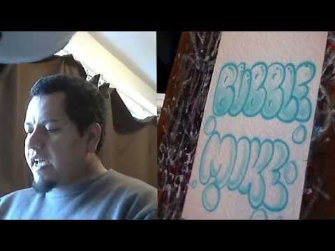 How to Airbrush - Bubble Lettering