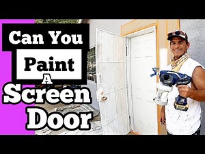 HOW TO PAINT METAL SCREEN DOORS