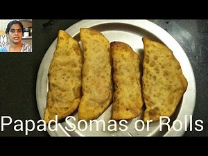 Pappad somas or rolls