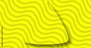 abstract moving lines flat animated background. soft zigzag wavy lines moving diagonally from down right to left up over a flat rounded triangle shape. Yellowcolor motion graphics background.