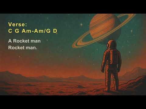 Rocket man by Elton John : Chords and Lyrics