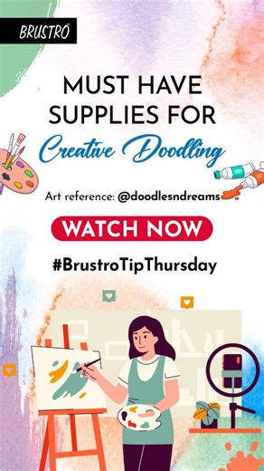 Brustro | Doodling isn’t random… it’s creative freedom in motion ✍️✨ This week on #BrustroTipThursday, we’re breaking down the must-have creative... | Instagram