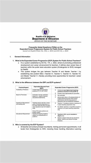 📣📣Frequently Asked Questions (FAQs) on the Expanded Career Progression System for Public School Teachers based on DepEd Order No. 024, s. 2025 and DO 34, s. 2025 #ExpandedCareerProgression ❤️❤️❤️❤️❤️❤️ | Hector DE Nartia Macalalag