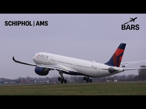 Takeoffs Schiphol 27.12.2025 / ATS LIVE [ 4K video] B777 A330 KLM DELTA