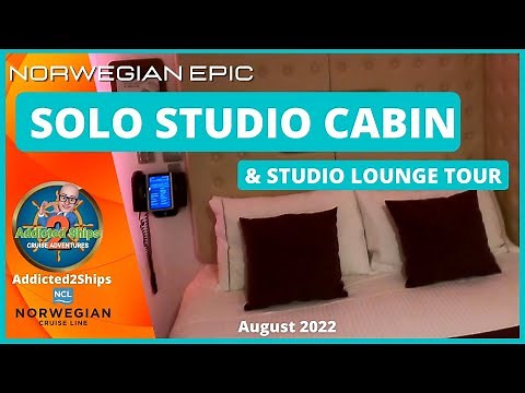 Norwegian Epic, Solo Studio Cabin and Studio Lounge Tour 2022 #ncl #norwegianepic #solostudio