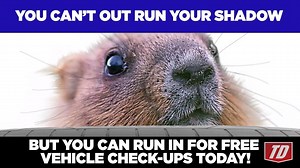 6K views | You can't outrun your shadow, but you can stay ahead on your car maintenance. Stop by today. | Tire Discounters | Facebook