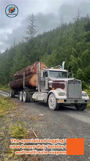 SMOOTH HAUL! Massive Log Truck Cruising Gravel Forest Roads