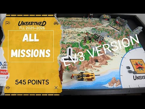 FLL UNEARTHED | ALL MISSIONS | 545 POINTS | EV3 VERSION