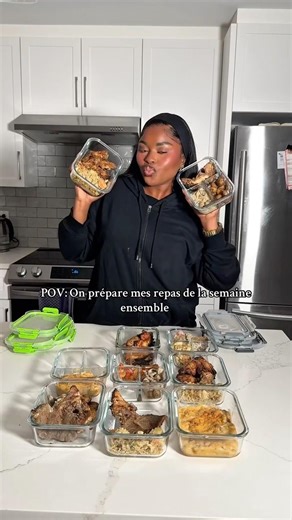 Prepare your entire week's meals in just 2 hours 😋 #mealprep #short