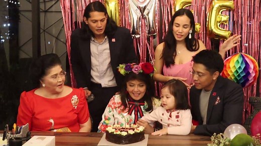 WATCH: Senator Imee Marcos' family sings her a Happy Birthday during their surprise visit at the Senate. Former First Lady Imelda Romualdez Marcos, Borgy Manotoc, and Atty Michael Manotoc (with wife Cara and daughter Mia) took time out to greet the Senator on her special day. | Senator Imee R. Marcos
