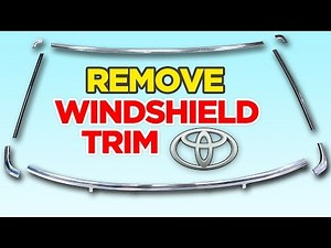 How to: Remove Chrome Windshield Trim on Toyota Pickup/Hilux