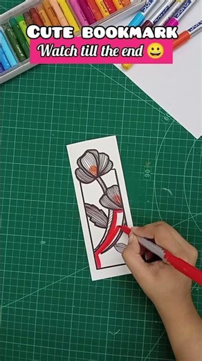 Create With Me ✨ Easy Aesthetic Bookmark in 5 Minutes! 📚✨#art #ytshorts #shortvideo #diy