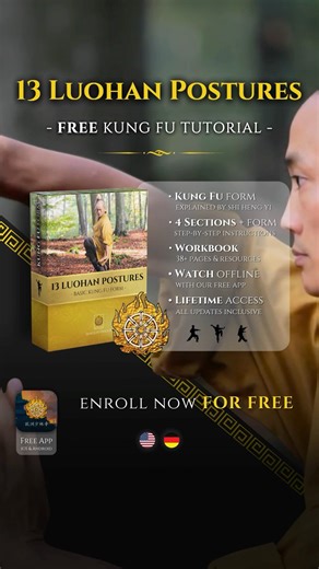 💮 13 LUOHAN POSTURES (Free Kung Fu Tutorial) 💮