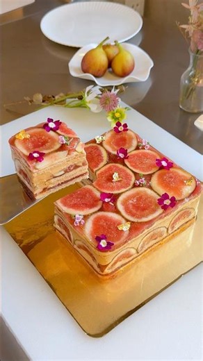 Fig walnut cake🍁✨무화과 호두 크림 케이크