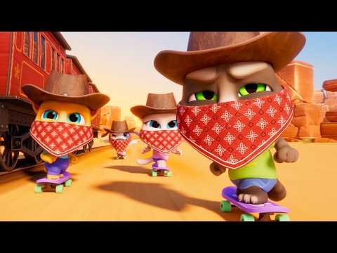 Talking Tom 🐱 ¡Pura Adrenalina en esta Persecución! 🚂 🔥 Dibujos Animados en Español