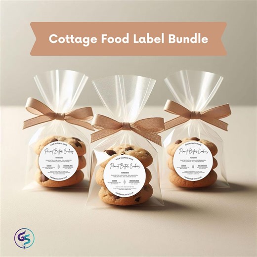 Editable Cottage Food Label Template – Printable Baking Ingredient Sticker, Canva Template for Bakery Packaging, Instant Download - Etsy Canada