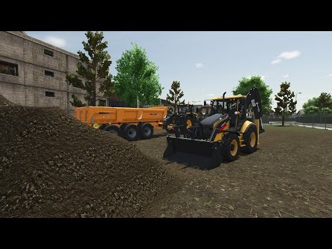 Today is evacuation of a pile of land with a backhoe! - Farming Simulator 25 TP