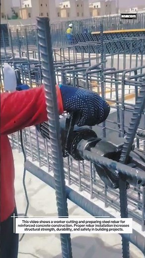 Rebar Cutting and Installation Skills | Satisfying Construction Process