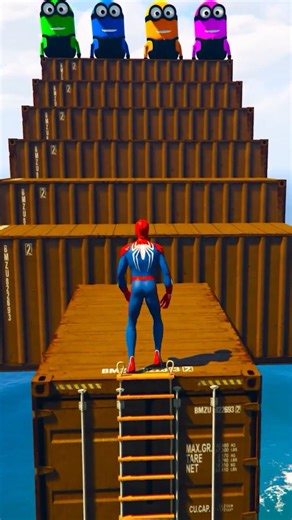 GTA 5 Epic Water Ragdolls Spiderman Jump/Fails Ep 425#shorts​​