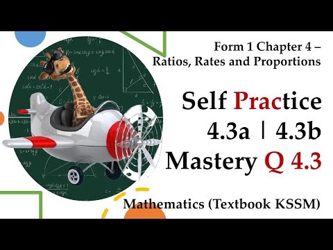 KSSM Form 1 Mathematics Chapter 4 - Self Practice 4.3a | Self Practice 4.3b | Mastery Q 4.3