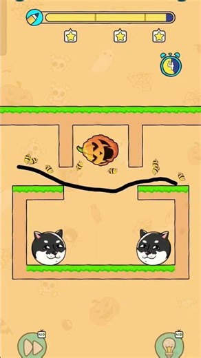 the doge rescue game level 20 complete within 3 star ⭐⭐⭐ for 8 second #dogeusdt #dogeball