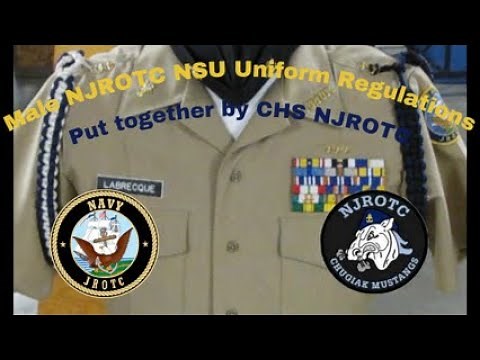 NJROTC male NSU Uniform Regulations